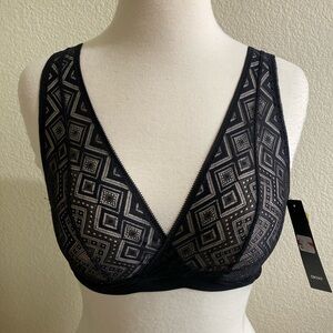 DKNY‎ Lace Pull Over Bralette Black